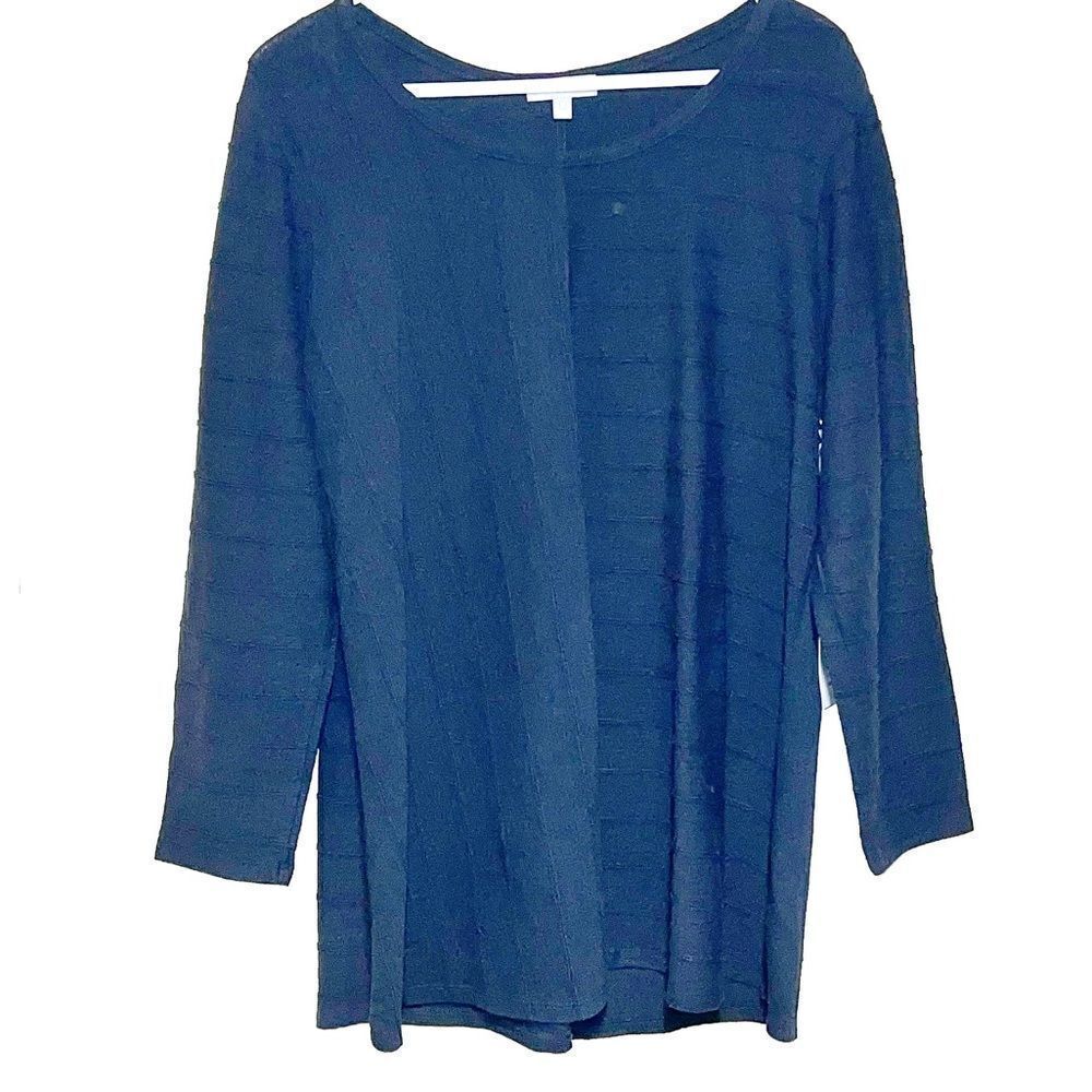 NWT Habitat 16428 Cotton Crew Black Tunic Tee Sz Womens M/L